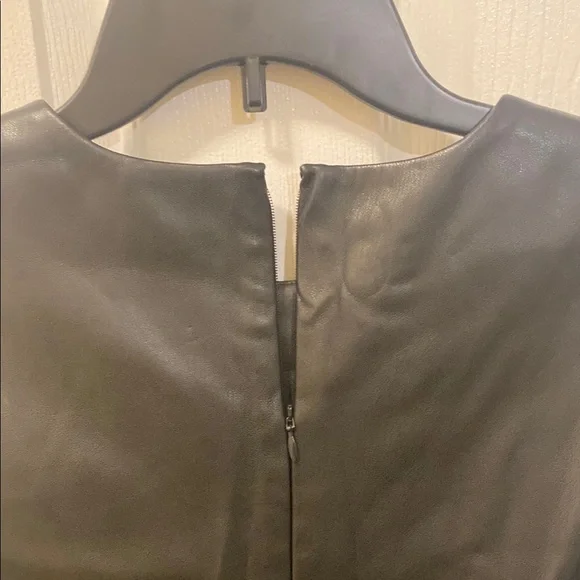 Ann Taylor Black Faux Leather Dress - Picture 4 of 7